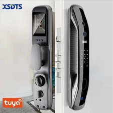 Smart Door Lock Biometric Fingerprint Lock Key IC Card Unlock APP Camera