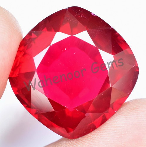 56.68 Ct Natural Blood Red Ruby Cushion Certified Mozambique Stunning Gemstone - Picture 5 of 6