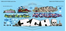 Railroad Graffiti HO Scale Decal Set