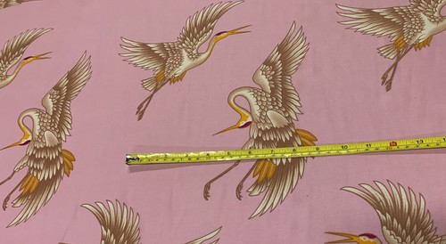 SUMMER/SPRING PRINTED POLYESTER FABRIC : BIRDS : 150CM WIDE : #CEP8 - Foto 8 di 41