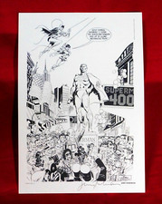 STAMPA SUPERMAN CELEBRA 400° FIRMATA JOKER CREATORE E ARTISTA JERRY ROBINSON