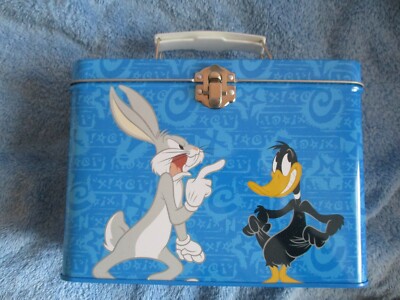 Bugs Bunny Daffy Ente FIGUREN Bild Looney Tunes Lunchbox Dose Bag Etui Neu