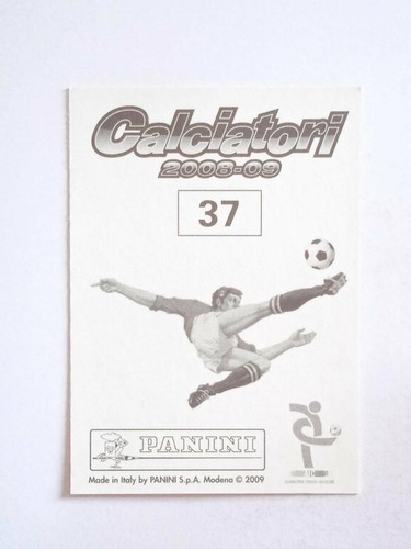 N. 37 Nicola Mingazzini Bologna - Calciatori Panini 2008/09 - Foto 2 di 2
