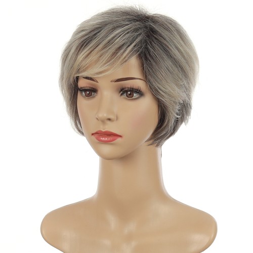 Kurze lockige Haar Synthetik 10" Soft Touch große Welle Perücke täglicher Gebrauch natürlicher Look - Bild 6 von 14