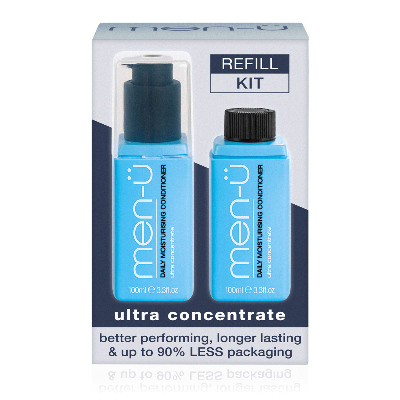 men-u Refill Kit - Daily Moisturising Conditioner | Smooth Hair Conditioning