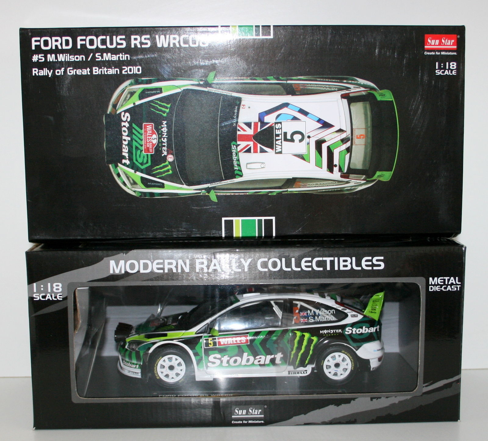 SUNStern 1 18 - 3948 FORD FOCUS RS WRC 08 WILSON MARTIN GB RALLY 2010 SUNStern 1 18 - 3948 FORD FOCUS RS WRC 08 WILSON MARTIN GB RALLY 2010