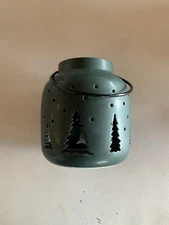 Target Bullseye Ceramic Christmas Lantern Green With Trees