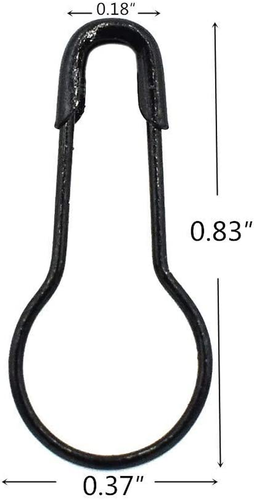 1000Pcs Metal Black Safety Pins/Gourd Pin/Bulb Pin for Clothing Crafting and Diy - Picture 2 of 12