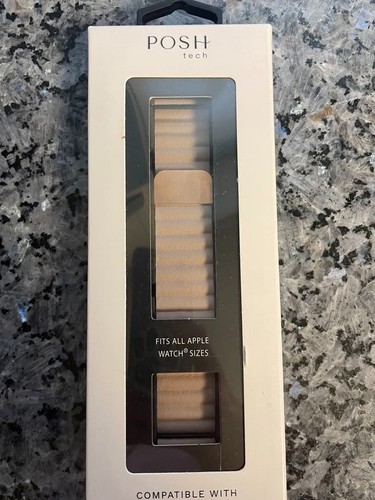 Posh Tech Riley Magnetic Leather Band For Apple Watch Beige - Afbeelding 3 van 3