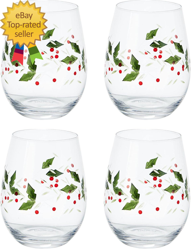 Winterberry Stemless Wine Glasses (Set of 4) - Picture 2 of 4