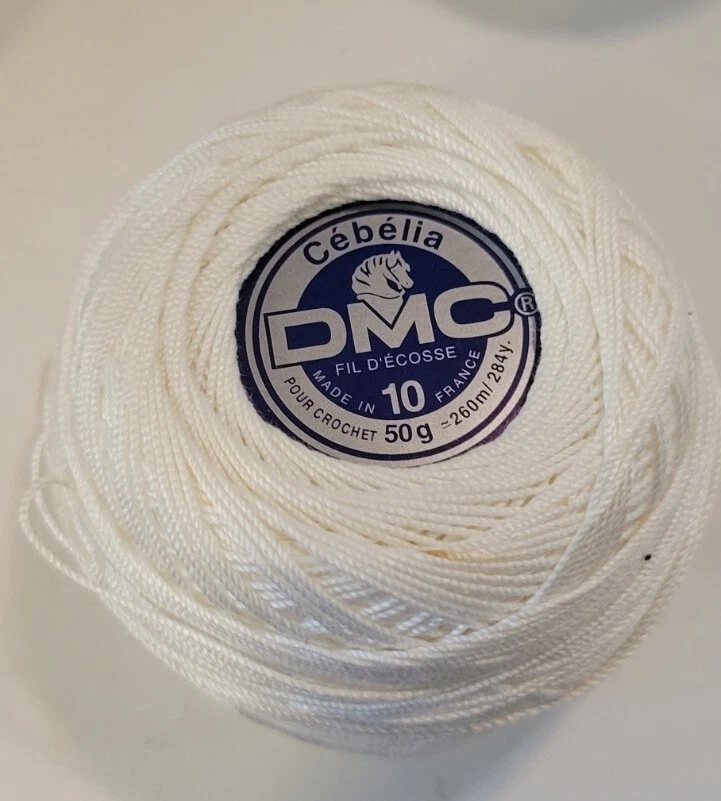 9 Balls DMC Pearl Cotton 10 20 White Ecru B20 - Image 2 of 4
