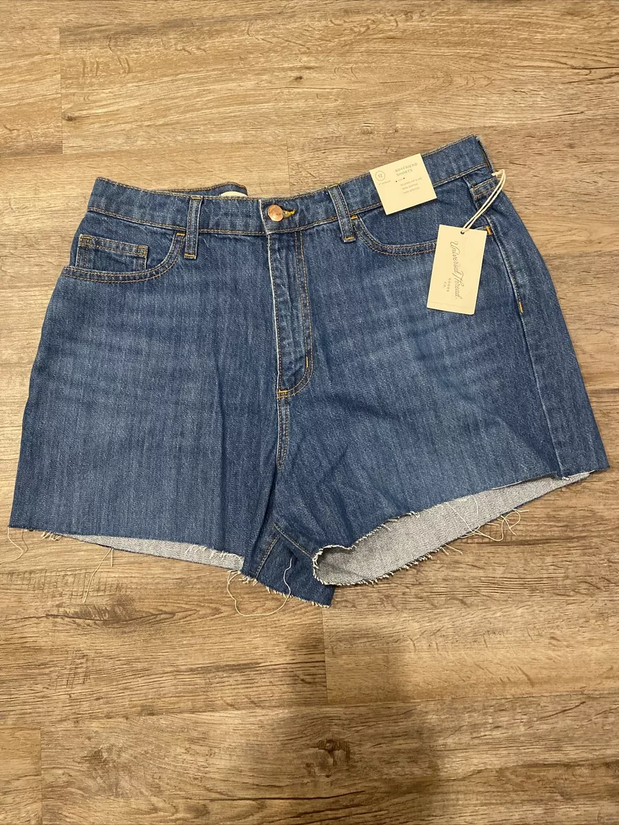 Women s Mid Rise Boyfriend Jean Shorts Universal Thread 12