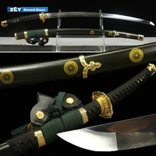 FullTang Sharp Manganese Steel Tachi Japanese Samurai Katana Sword Battle Ready