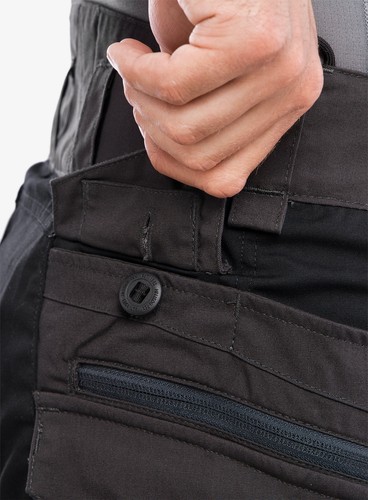 Pantalones tácticos Helikon Tex Pilgrim combate militar exterior gris ceniza/negro - Imagen 9 de 12