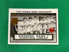2002 Topps '52 World Series Highlights #52WS1 Dodgers Line Up