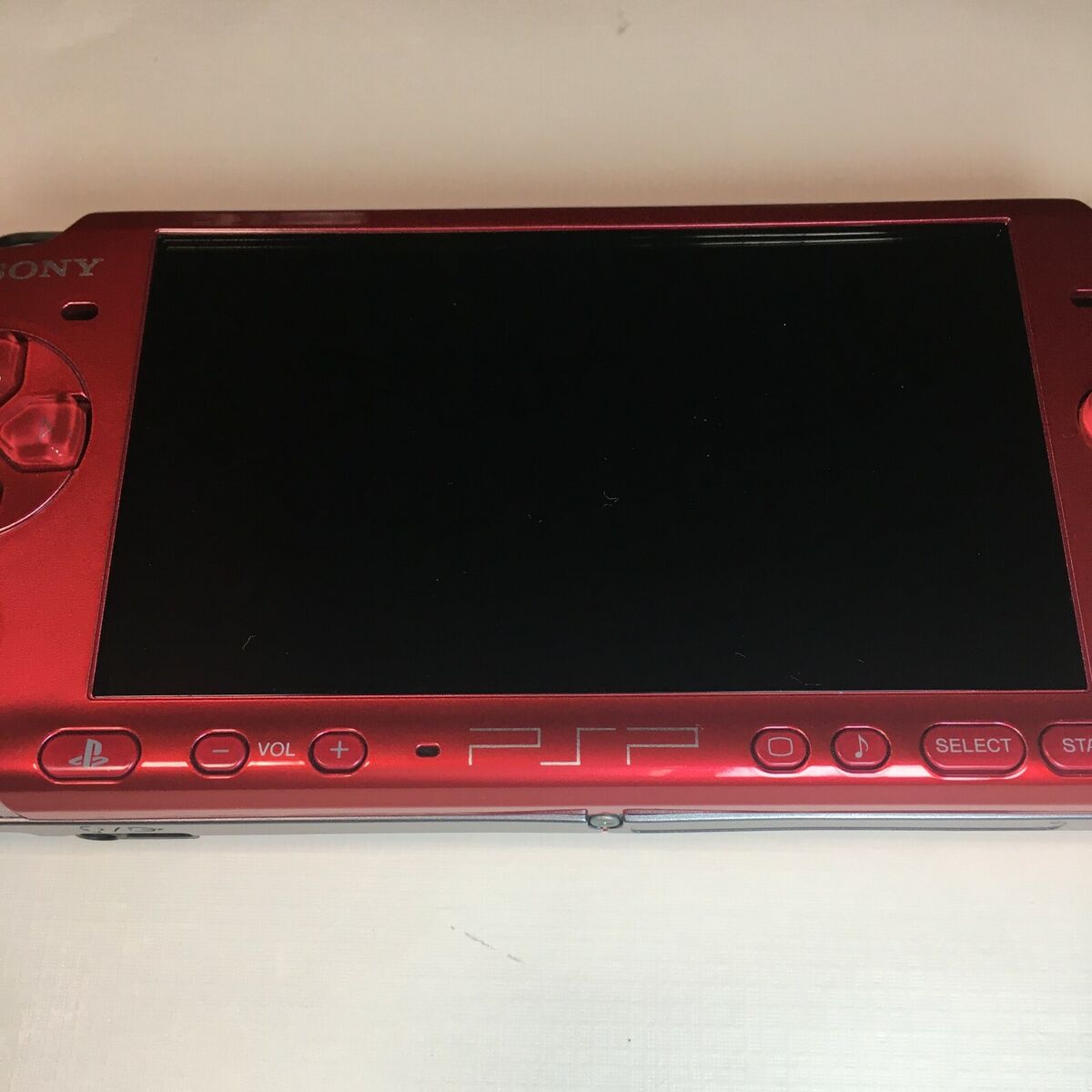 SONY PSP Playstation Portable Radiant Red PSP - 3000 RR Cable Console