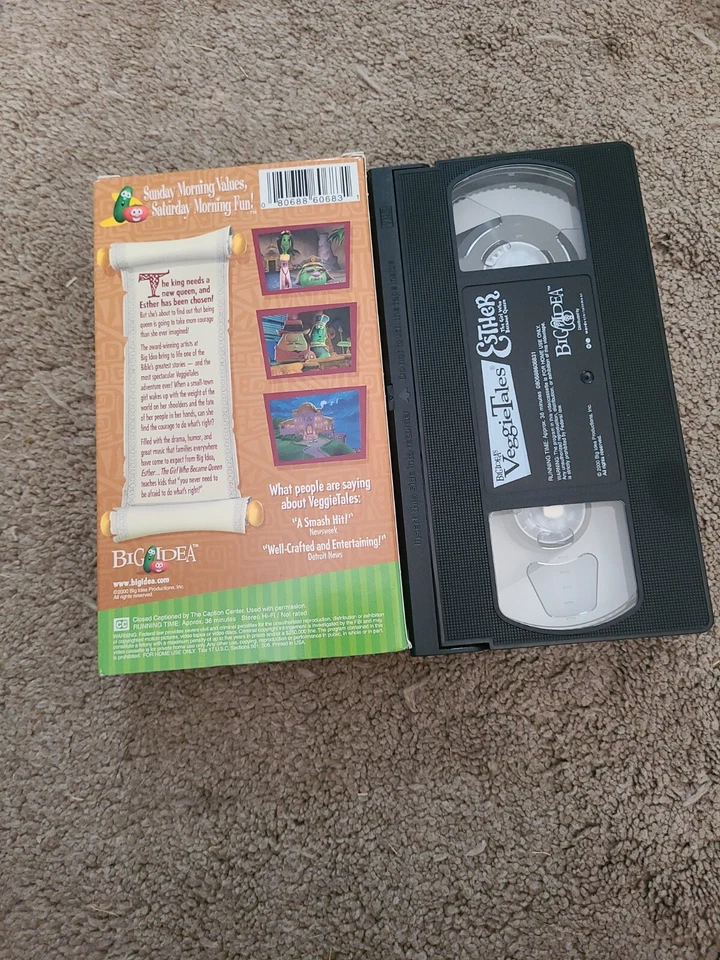 VeggieTales Esther Girl Who Became Queen VHS Video Tape Christian Lesson Courage - Image 2 of 2