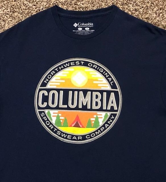 ★★Columbia★★ STREET ARCH LOGO SS TSHIRTS BLUE CIW2UTST87 mens-fanatics-light-blue-
