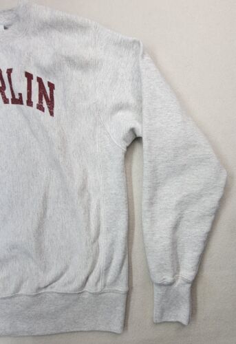 Felpa Oberlin College grigia campione tessuto rovescio arco logo piccola - Foto 2 di 9