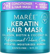 MAREE Deep Conditioning Hair Mask for Damaged Hair Treatment - Keratin Hair C...