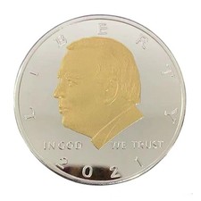 50 PCS Joe Biden Metal Challenge Coin Souvenir President 2021 Gift Plate Gold