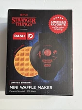 Netflix Stranger Things Dash Limited Edition MINI WAFFLE MAKER Ceramic Nonstick
