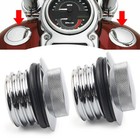 Thread Flush Pop Up Gas Cap Vented Fuel Tank Cover Left Right For Harley Chrome