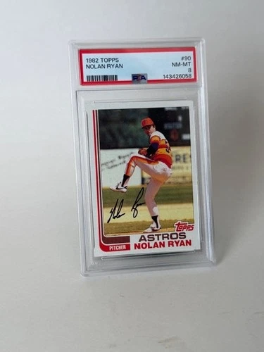 1982 Topps - Nolan Ryan #90 - PSA NM-MT 8 - Houston Astros