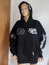 Philadelphia Flyers Pro Standard Black Paint The City Pullover Hoodie Mens sz XL