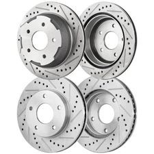Front & Rear Brake Disc Rotors for Chevy Chevrolet Blazer GMC Sonoma Jimmy 2004