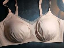Honeylove Crossover Bra Beige Size XL 38D/DD E Wireless Style LWBR0302V3