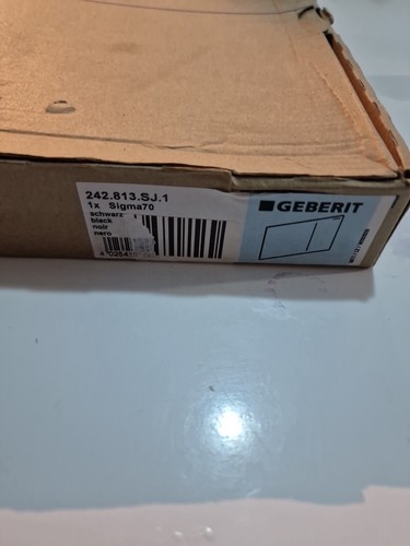 Geberit 242.813.SJ.1 Sigma70 Replacement Flush Plate, Black Glass  - Bild 4 von 4