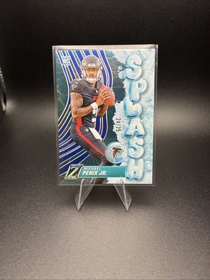 2024 Panini Zenith Michael Penix Jr. Splash Rookie RC /25 Blue Refractor Falcons