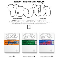 KIHYUN 1st Mini Album YOUTH Random Ver. CD+96p P.Book+P.Card+Travel Ticket+Gift