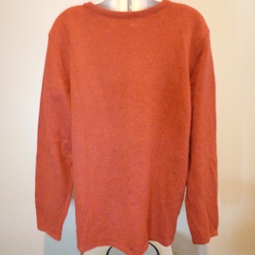 Nuevo con etiquetas Suéter Alfred Dunner Top Mujer 1X Pullover Naranja Marrón Tostado-Aspecto Vintage - Imagen 4 de 12