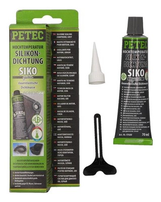 Petec Dichtmasse Silikondicht hitzebest. 260°C 70ml grau