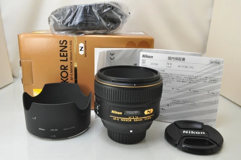 Nikon NIKKOR AF-S 58mm f/1.4 Camera Lenses for sale | eBay