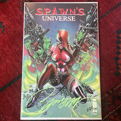#ad Spawn#x27;s Universe #1 . CAMPBELL#x27;S SIGNED W COA Nm $174.00