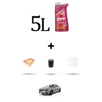 Hoffcar Wartungskit 3 Filter Und 5L ÖL FüR Renault Talisman 1.6 TCE 110KW