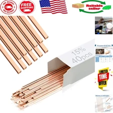 15% Silver Brazing Alloys - 40 Sticks for Reliable HVAC and Refrigeration Work