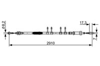 Zugdraht, Handbremse Bosch 1 987 482 447 FüR Oe 4746 28 - 4746 49 - K1350315080