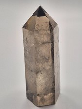 Crystal Smoky Quartz Obelisk Tower Point Wand Specimen Healing Reiki 11 cm