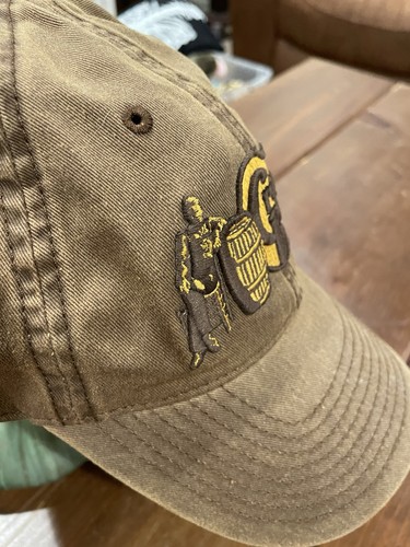 Cracker Barrel Hat - Legacy Snap Classic Dark Brown Baseball Cap VGUC Gold - Picture 8 of 10