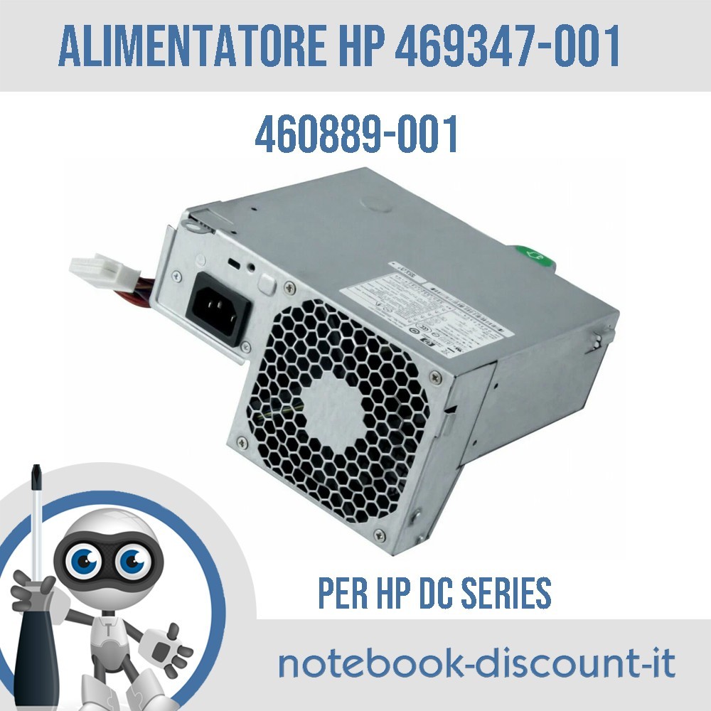Alimentatore HP 469347-001 460889-001 Per PC DESKTOP HP DC Series SFF 240w