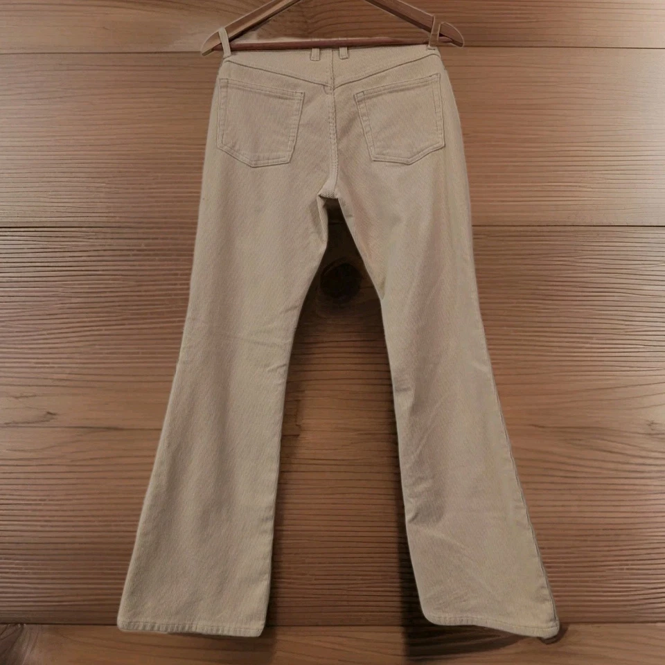 Pantalones J Galt Courdoroy para mujer pequeños beige marfil corte bota, mezcla de spandex - ¡Nuevos!! Foto 2 de 4