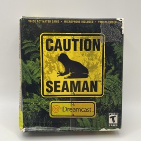 Seaman (Sega Dreamcast, 2000) SEALED Disc! Box Mic Manual Authentic