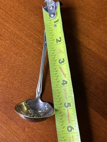 Vintage kleine Schöpfkelle Löffel Stratford Silver Co AXI Silberplatte - Bild 9 von 9
