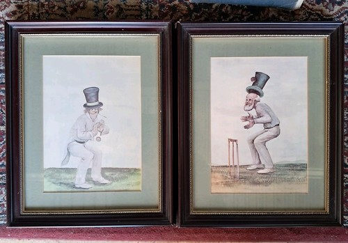 1970er Norman Orr Cricketspieler Drucke x2 - Bild 1 von 7