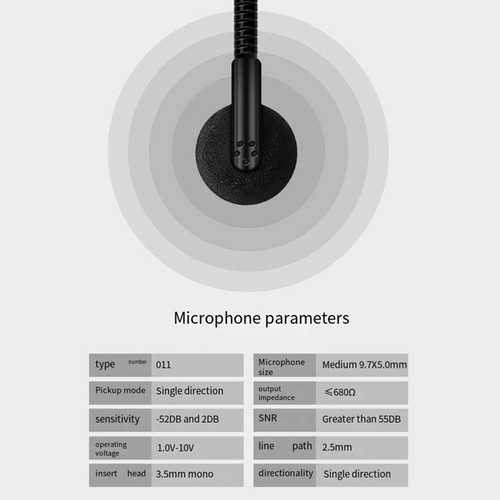 Casque 3 5mm avec Microphone Boom pour Engagements Parlants Professionnels - Zdjęcie 12 z 12