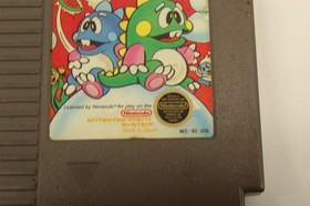 Vintage Nintendo Bubble Bobble Game Cartridge NES-B2-USA